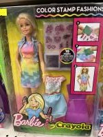 Mattel - Barbie - Crayola Color Stamp - Caucasian - кукла